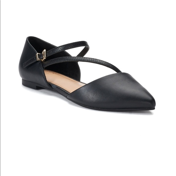 Apt. 9 Shoes - Apt. 9 Develop Black D’orsay Flats New